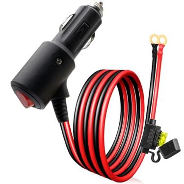 Imagem de Cabo de extensão para tomada de isqueiro (plugue de acendedor de cigarro, 3 m)