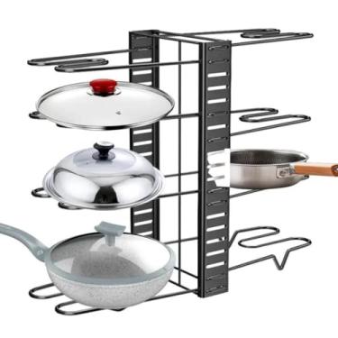 Imagem de Organizador de Panelas Armário Suporte Ajustável conzinha