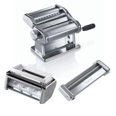 Imagem de Máquina Macarrao Marcato Italiana Pasta Set 5 Tipos de Massa Lasanha Fettuccine Tagliolini Ravioli Spaghetti