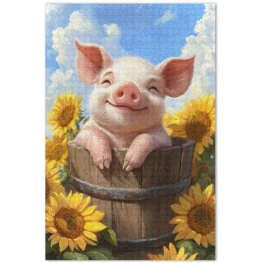 Imagem de Unicórnios roxos, cenário fantástico, quebra-cabeças para adultos, 1000 peças, pintura de arte floral, quebra-cabeças legais para adultos, presentes de elefantes brancos, 75 x 40 cm