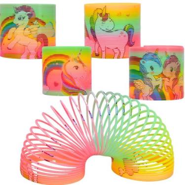 Imagem de Mola Magica Unicórnios Brinquedo Infantil Tubo Maluca Sortido - Castel