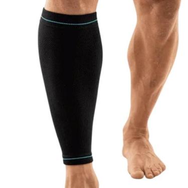 Imagem de Protetor de Panturrilha - Linha Training - N1 Sport, Preto/Azul Piscin