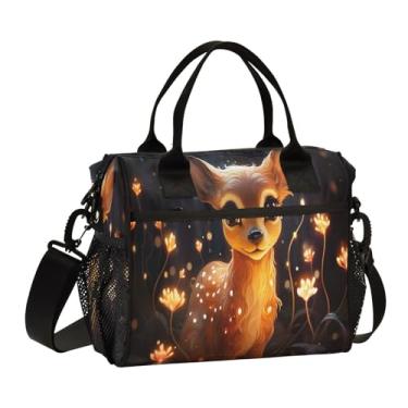 Imagem de Galaxy New Wallpapers Lancheira isolada com alças, lancheira pequena, lancheira reutilizável para mulheres, P