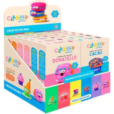 Imagem de Massa para Modelar Criativa, Doce Brinquedo, Clayeez Creative Doces, 38 Gramas, Sortido