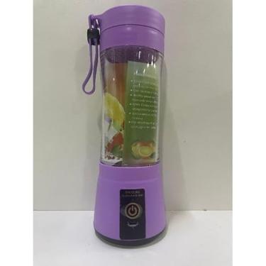 Imagem de mini liquidificador portatil espremedor de laranja processador Mixer Pessoal Recarregável suco - para Frutas e Vitaminas(roxo)
