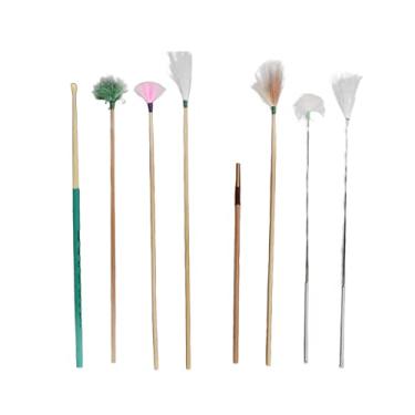 Imagem de Generic Conjunto Profissional de Penas de Ganso para Remoção de Cera de Ouvido, Pena para Acalmar Nervos e Relaxamento Com 7 Peças de Limpas para Orelha