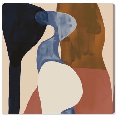 Imagem de Ochre Overlap II Impressão em tela moderna Boho Wall Art por Art Remedy, Gallery Wrapped, 20 x 20