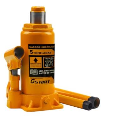 Imagem de Macaco Hidráulico Tipo Garrafa Start – 2T 3T 5T 10T 20T Automotivo Universal Portátil Compacto Reforçado para Carros, Utilitários e Caminhões (5TON)
