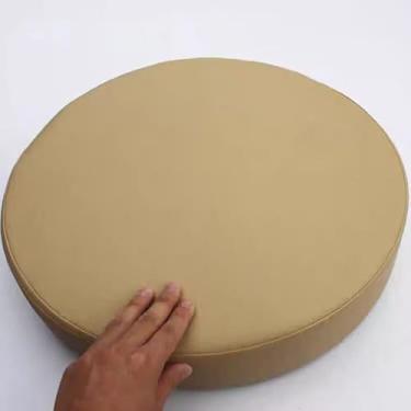 Imagem de Yadlan Almofada redonda para cadeira/assento ao ar livre, almofada de assento impermeável de 3/5/8 cm de espessura, almofadas antiderrapantes de espuma 45D com capa removível - para jardim, cozinha