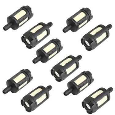 Imagem de 10 peças filtro de combustível geral para máquinas de jardim a gasolin