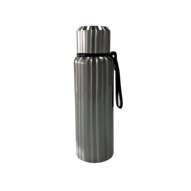 Imagem de Garrafa Térmica Aço Inox Cinza 1LT N234521-9 - Quanhe