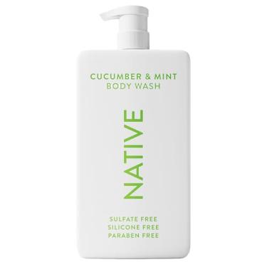 Imagem de Native Sabonete líquido sem sulfato contém ingredientes derivados naturalmente | para mulheres e homens | pepino e menta, 1,020 g