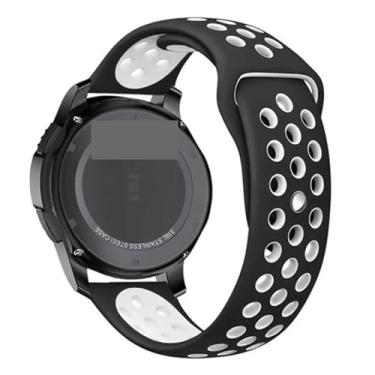 Imagem de EKSIL Pulseira de silicone para Galaxy Watch 3 de 20 mm e 22 mm de 45 mm/42 mm/Active-2 Gear S3 Frontier para Huawei GT/2/2e de 46 mm, 20mm watch band, Ágata