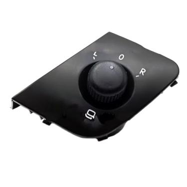Imagem de Botão de controle do espelho retrovisor compatível com Seat Ibiza 2009-2015 (códigos: 6J1 959 565 e 6J1959565). Botão de controle para rebatimento e aquecimento do espelho retrovisor.
