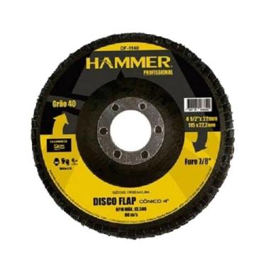 Imagem de Disco Flap Profissional 115x22,2mm Grão 40 Furo 7/8" RPM 13.300 5 KS S