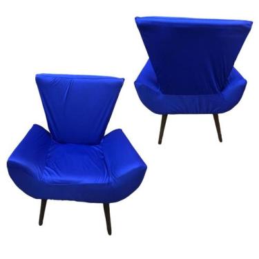 Imagem de Capa Poltrona Vegas Borboleta - Taty Capas e Confecções, azul royal