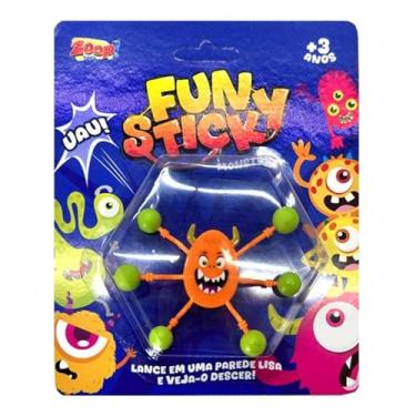 Imagem de Zoop Toys Brinquedo Gruda e Estica Fun Sticker Monstro