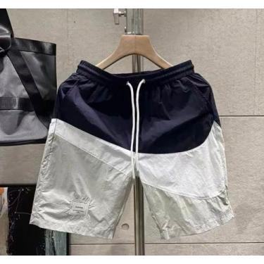 Imagem de Bermuda Masculina N K Estilo Casual Esportiva com Elástico e Cordão Aj