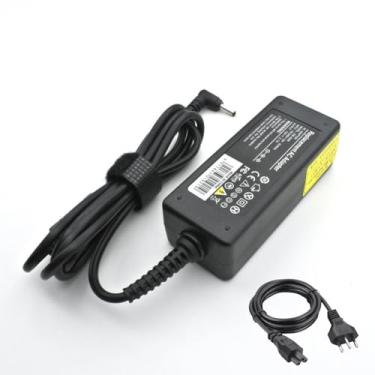 Imagem de Fonte Carregador para Laptop Samsung Np350xaa 19v 40w 3.0x1.1mm Np550xda-ku1br e25 Np550xda-ko3br s51 Np730xbe-kp1br x30 Np350xbe-kd2br x20 Np350xbe-kfwbr Inclui Cabo de Força Bivolt