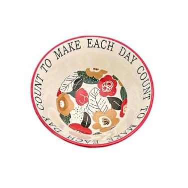 Imagem de Tigela de arroz de cerâmica festiva vermelha para casamento doméstico - tigela de sopa de 20 cm