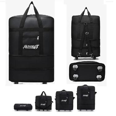 Imagem de Bolsa Mala Viagem Sacola Expansivel Compras Sacoleira - Miwill