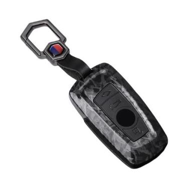 Imagem de Capa De Chave De Carro Em Estilo Fibra De Carbono ABS Para BMW Série 1