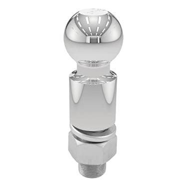 Imagem de CURT Bola de engate de reboque cromada 40036, 4,5 kg, elevação de 5 cm, diâmetro de 6 cm, haste de 3 cm x 6 cm