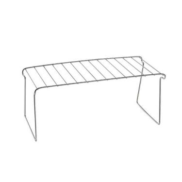 Imagem de Organizador Armário Cozinha Prateleira Aramado Suporte Multiuso Aço Cr