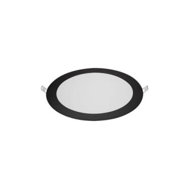Imagem de Painel de LED Embutir Redondo 18W 6.500K Preto 80346001-28 Blumenau