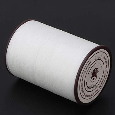 Imagem de Generic Cabo de Cera para Costura de Couro, Forte Resistência Ao Desgaste, Linha Artesanal para Bolsas, Preto, 160m/rolo (Branco)
