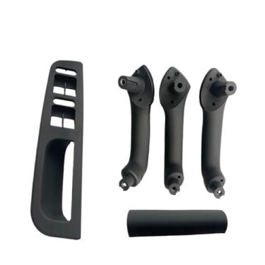Imagem de 5 peças de fibra de carbono interna/interruptor preto moldura do painel guarnição porta puxar maçaneta Compatível com vw golf 4/gti r32/jetta a4/bora mk4 3b1867171e(5PCS-Black)