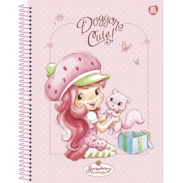 Imagem de Caderno Colegial Animativa, 1 matéria, 80 folhas, Capa dura, Moranguinho C