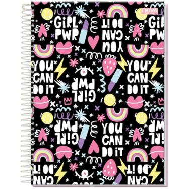Imagem de CADERNO UNIVERSITÁRIO C/D ESPIRAL 15 MATÉRIAS 240 FLS POWER GIRL