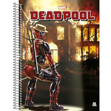 Imagem de Caderno Universitário Animativa, 15 matérias, 240 folhas, Capa Dura, DEADPOOL A