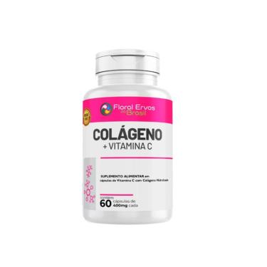 Imagem de Colágeno + Vitamina C 400mg 60 cps Floral Ervas-Unissex