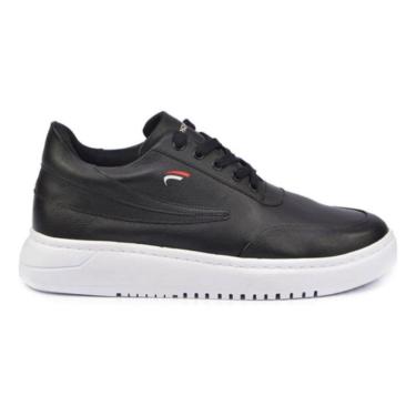 Imagem de Tênis Masculino Casual Sneaker Couro Sola Alta-Masculino