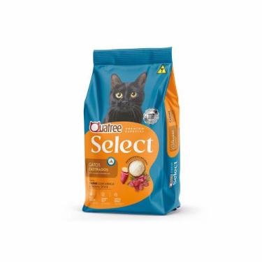Imagem de Racao quatree select gatos castrados carne 3kg - GRANVITA