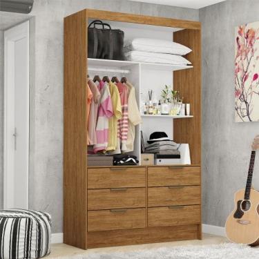 Imagem de Closet de Casal Sevilha com 6 Gavetas Carioca Móveis, Freijó
