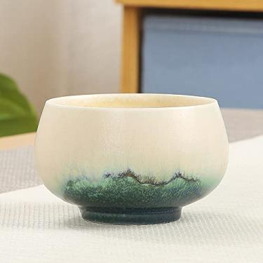 Imagem de Xícaras de chá de cerâmica, cerâmica áspera retrô estilo japonês, produtos de conjunto de chá de kung fu, -B