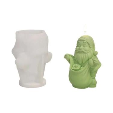 Imagem de Moldes De Silicone Em Forma De Papai Noel Para Velas, Aromaterapia, Ge