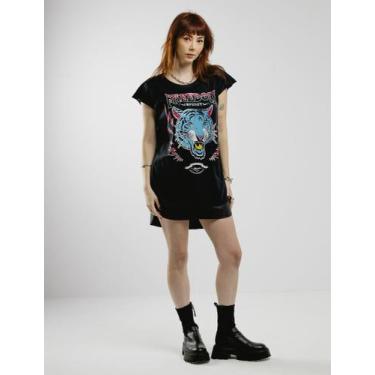 Imagem de Regata oversized feminina freedom spirit preto - jayjam rock wear - Ja