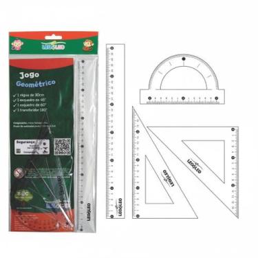 Imagem de Régua escolar - jogo geométrico leo e leo - leo&leo
