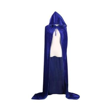 Imagem de Capa de Veludo com Capuz - Fantasia de Grim Reaper para Halloween, 170