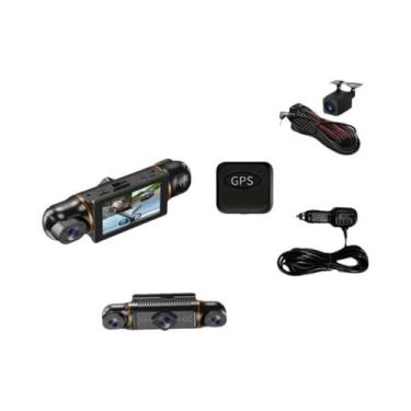 Imagem de Câmera Veicular De 4 Canais 1080P FHD Com GPS, WiFi, Visão Noturna E M