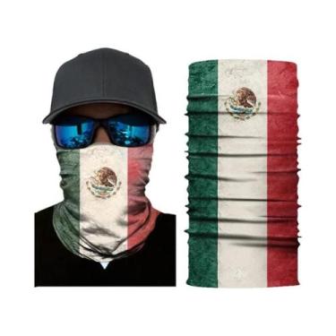 Imagem de Balaclava Masculina Sem Costura Com Bandeira Nacional, Lenço Mágico, F
