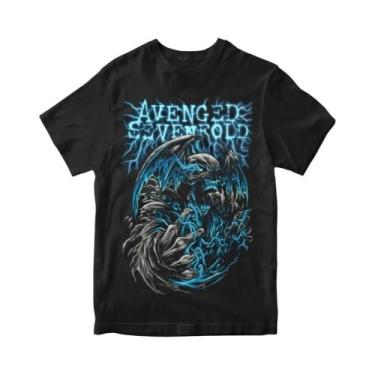 Imagem de Camiseta Masculina E Feminina Avenged SEVENFOLD Estd 1999 Metal Band C