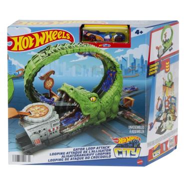 Imagem de Hot Wheels Pista City Ataque do Crocodilo HKX39 - Mattel