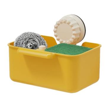 Imagem de Cesto de coador de pia de cozinha - Suporte de esponja com ventosa, cesta de filtro de pia - para casa, cozinha, banheiro, balcão, limpeza de cozinha