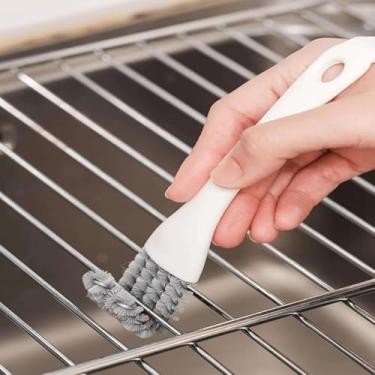 Imagem de Escova de limpeza de ranhura de extremidade dupla, limpador de ranhuras e fendas para cozinha, churrasqueira, banheiro, escova de limpeza de várias superfícies