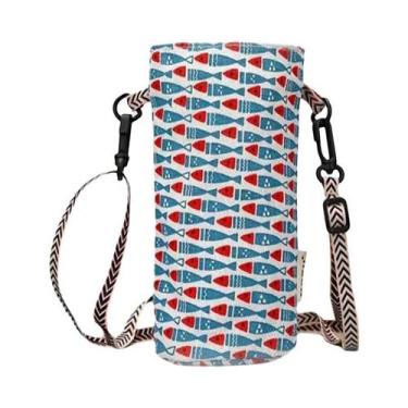 Imagem de Bolsa Térmica Portátil Para Garrafa De Água Com Alça Transversal Para 